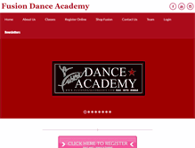 Tablet Screenshot of fusiondanceoregon.com